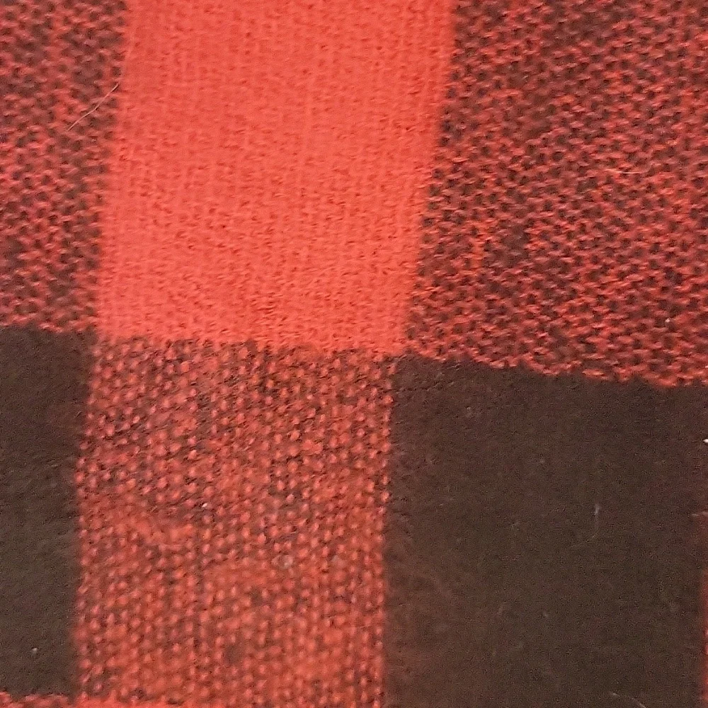 Madden Girl Buffalo Plaid Large Long  Scarf Red & Black Checker Flannel …